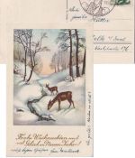 Österreich - Christkindl 20.12.1953 SST Weihnachtskarte n. Melk