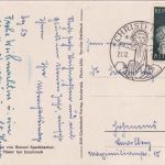 Österreich - Christkindl 20.12.1953 SST Weihnachtskarte n. Hohenems