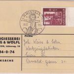 Österreich - Christkindl 20.12.1954 SST Firmen-Neujahrskarte n. Wien