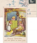 Österreich - Christkindl 22.12.1953 SST Weihnachtskarte n. Wien