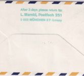 Venezuela - 45 C. Weihnachten Luftpostbrief/LH-Erstflug Caracas/Bogota 1971