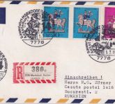 BRD - Markdorf "IKARUS 71" Sonder-R-Zettel + SST Einschreibebrief 1971