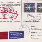 BRD - Oldenburg 1965 SST Dt.-Niederl. Raumfahrttagung Lupo-Eilkarte n ÖSTERREICH