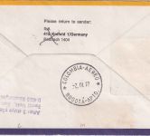 Benin - 130 Fr. 5 J. Apollo 14 Lupo-Einschreibebrief/LH-Erstflug Zuleitung1977