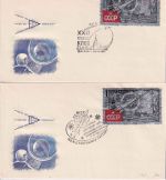 UdSSR - Parteitag d. KPdSU mit/ohne Aufdruck 2 Schmuck-FDC 17.10./23.10.61