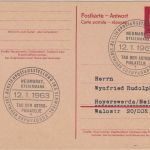 DDR/Österreich - 15 Pfg. Pieck Ganzsache/A-Teil SST Neumarkt Raketenpostausst.