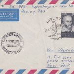 DDR - 50 Pfg. Kepler Luftpostbrief/SAS-Erstflug Zuleitungspost Berlin 1971