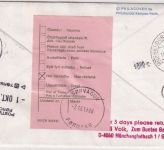 DDR - 40+50 Pfg. Weltraum Lupo-Eilbrief n. FÄRÖER SST Karl-Marx-Stadt 1988