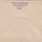 DDR - 70 Pfg. Jahr d. ruhigen Sonne Blockausgabe Luftpostbrief n. LUXEMBURG 1964