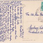 DDR - Berlin-Treptow Achenhold Sternwarte Handwerbestempel Karte n. Marburg 1961