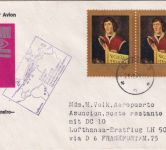 Polen - 2x4 Zl. 500. Geb. Kopernikus Luftpostbrief/Zuleitung LH-Erstflug 1974
