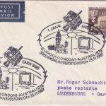Österreich - Gmünd 1967 1 J. Early Bird Satellit Luftpostbrief n. LUXEMBURG 1968