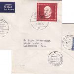BRD - München 1968 3. Eurospace Konferenz USA/Europa Luftpostbrief n. LUXEMBURG