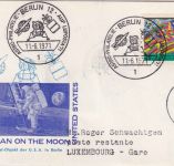 Berlin - Astro-Philatelie/Luposta 71 SST Schmuckkarte n. LUXEMBURG/postlagernd