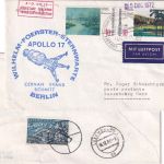 Berlin - Wilhelm Foerster Sternwarte Apollo 17 Cachet Luftpostbrief 14.12.72