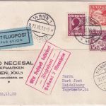 Österreich - 15g Flugpost u.a. Luftpostkarte Wien - Heidelberg 22./23.6.34