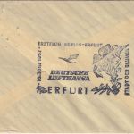 Österreich - Interflug Erstflug Berlin/Erfurt Zuleitungspost ab Wien 1957
