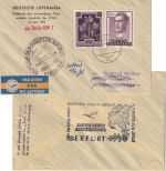 Österreich - Interflug Erstflug Berlin/Erfurt Zuleitungspost ab Wien 1957