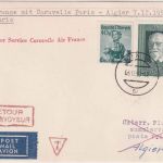 Österreich - Air France Erstflug Paris/Algier Zuleitungspost ab Wien 1959