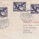 Österreich - Lufthansa Erstflug Wien/Hamburg Etappe München 28.4.57