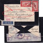 Portugal - 2x1,75 E. Flugpost Luftpost-Zensurbrief Lissabon - München 1940