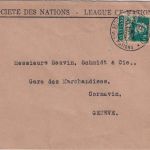 Schweiz/SDN - 10 Rp. Tell/Überdruck Ortsbrief Genf 7.1.29