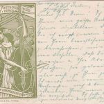 Schweiz - 2x5 Rp. 25 J. Weltpostverein UPU-Juxkarte Baden - München 6.11.1900