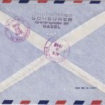 Schweiz - 2 Fr. Pax Luftpost-Einschreibebrief/Erstflug Schweiz/USA Genf 8.4.46