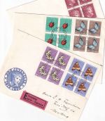 Schweiz - Juventute 1952 Satz/4er-Block 3 Schmuckkuverts