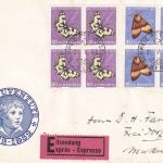 Schweiz - Juventute 1952 Satz/4er-Block 3 Schmuckkuverts