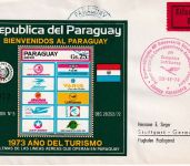 Paraguay - Blockausgabe Tourismus Sonderflug 40 J. Lufthansa-Südamerika-Service