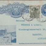 Uruguay - 2 C. Bildganzsache + Zusatz Montevideo - Hamburg 1909