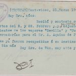 Uruguay - 2 C. Bildganzsache + Zusatz Montevideo - Hamburg 1909