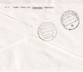 Uruguay - 15 J. Lufthansa-Verbindung Blockausgabe Sonderflugbeleg 1972