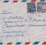 Venezuela - 37 1/2 C. Unabhängigkeit u.a. Luftpost-UZensurbrief Caracas 1940