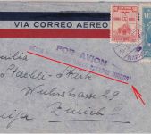 Venezuela - 90 C. Unabhängigkeit u.a. Luftpostbrief i.d. SCHWEIZ Maracaibo 1939