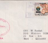 Venezuela - 20 C. Landkarte Brief Cachet Schulschiff Deutschland La Guaira 1972