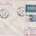 DDR - AUA-Erstflug Prag/Düsseldorf Zuleitungspost Luftpostbrief 2.5.1961