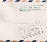 BRD - Lufthansa-Erstflug Frankfurt/Los Angeles Etappe Montreal !! 1.1.1969