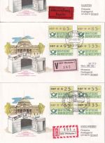 BRD - ATM Wert-/Eil-/Einschreibebrief (3 Belege) 2x SST Wiesbaden 27.9.82 n. CH