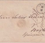 Preussen 1 Sgr. Fr. Wilhelm IV. Ganzsache/Brief Fingerhut-K1 Leubus 10/10 (1859)