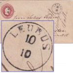 Preussen 1 Sgr. Fr. Wilhelm IV. Ganzsache/Brief Fingerhut-K1 Leubus 10/10 (1859)