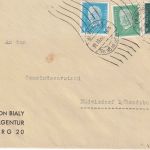 DR - 8+5+4 Pfg. Hindenburg/Ebert Brief Hamburg Straßenbahn - Büdelsdorf 1932