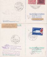 BRD/Luxemburg - AUA-Erstflug Stuttgart/Wien (1x Zuleitung) 2 Lupo-Karten 18.2.62