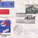 Österreich - AUA-Erstflug Klagenfurt/Graz/Wien (Etappe) Lupo-Eilbrief 2.5.1963