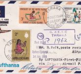 Gilbert & Ellice Islands - Tarawa 1969 Luftpost-Einschreibebrief Zuleitungspost