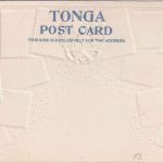 Tonga - Freimarkenausgabe 1897 "Toga" farb. Prägekarte ungelaufen ca. 1900