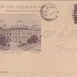 Queensland - 1 P. Victoria Bildganzsache (Brisbane) m. Zudruck Dalby - Roma 1900