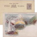 Neuseeland - 1 P. Victoria Bildganzsache (Mt. Cook etc.) ungebraucht
