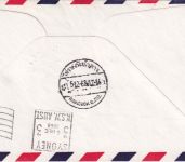 Australien - PanAm Firstflight Sydney/Bangkok Luftpostbrief n Staten Island 1968